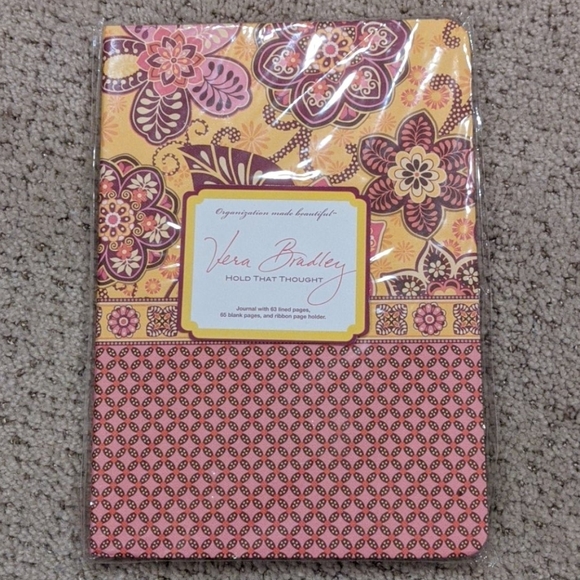 Vera Bradley Office Vera Bradley Hold That Thought Journal Bali Gold Poshmark